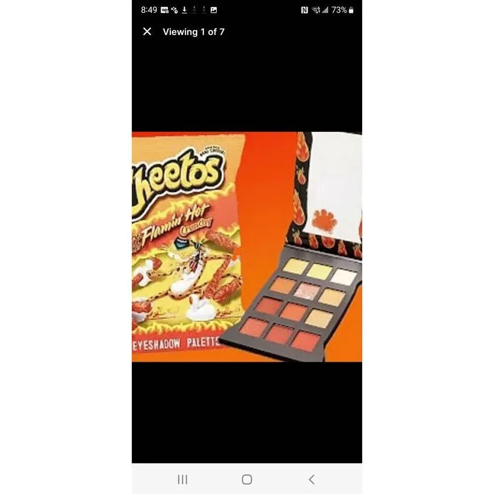 Taste Beauty Cheetos Flamin Hot Eyeshadow Palette